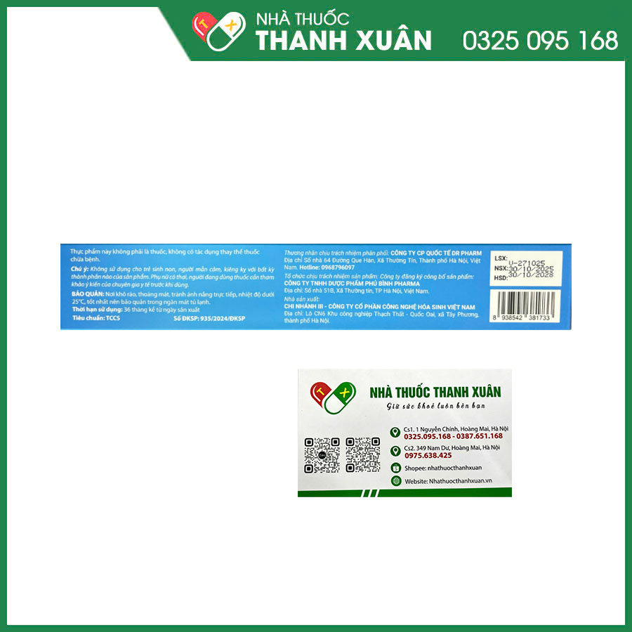 Entero Probiotics PB giúp tăng cường tiêu hóa, hỗ trợ bảo vệ đường ruột